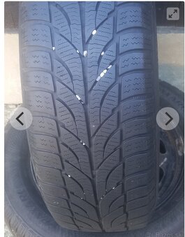 Plechové disky 5x100 R15, Zimné Barum 195/65 R15 - 2