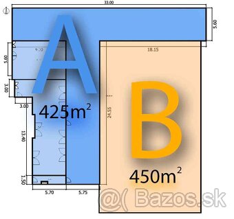 ID 3083 Prenájom: skladová hala A, 425 m2, Rosina - 2