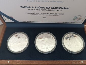 sada slovenskych strieborných euromincí 3 x 3,33 € - 2