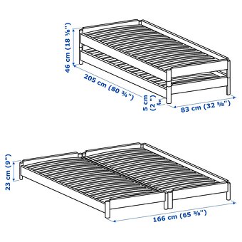 Posteľ UTÄKER Ikea borovica 80×200cm - 2