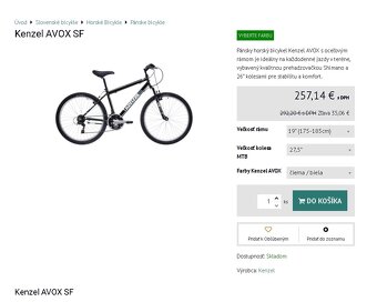 Horský bicykel KENZEL AVOX SF - 2