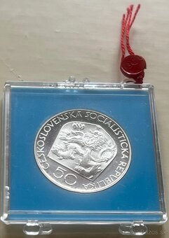 strieborná 50 Kčs 1973 Josef Jungmann, proof - 2