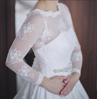 Predám svadobné šaty – veľká zľava - 2