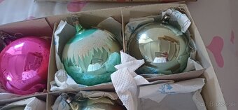 Vianočné ozdoby gule veľké, retro farby - 2