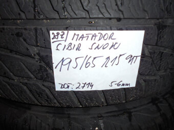 Matador MP92 Sibir Snow 195/65 R15 č.28z+L - 2