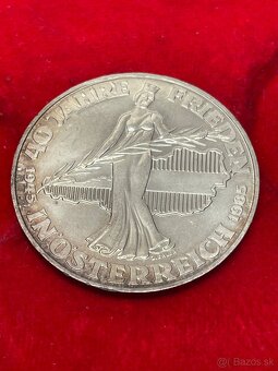 strieborná minca 500 schilling 1985 - 2