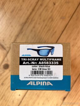 ALPINA Tri-Scray Multiframe okuliare, čierna/modrá - 2