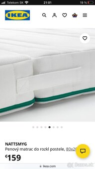 Matrac ikea nattsmyg do rastúcej postele - 2
