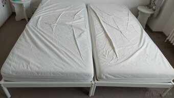 2 Single bed IKEA VEVELSTAD+ 2 IKEA Mattress VESTEROY+2 cove - 2