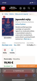 Japonske myty Bohovia, Hrdinovia a Duchovia Joshua Frydman - 2