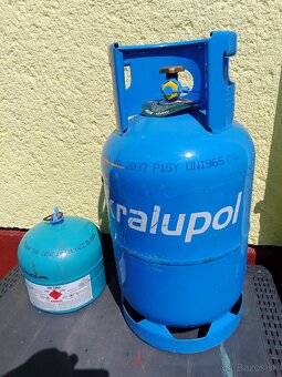 Propán-butánová fľaša 2kg,10kg, plná s plombou - 2