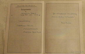 Telegram z 2.svetová vojna, hákový kříž - 2