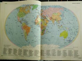 Atlas sveta vydaný v roku 1970 - 2