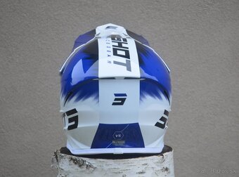 mx detská juniorská prilba shot modrá - 2