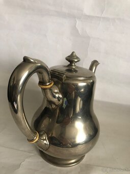 Stary vintage kovovy znaceny cajnkk - 2