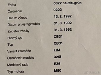 BMW E36 325i - 2