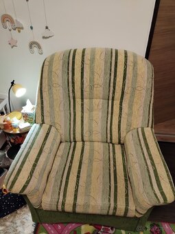 Sedačka rozkladacia + kreslo - 2