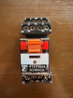 Výkonové minirelé PT 4P/6A,24VAC + päťica - 2