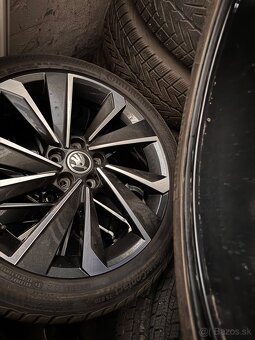Alu škoda oreginal R17 + zimné pneu conti. 215/45 R17 - 2