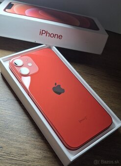 IPhone 12 mini 64GB RED – NOVÁ BAT.100% TOP STAV+PRÍSLUŠ. - 2