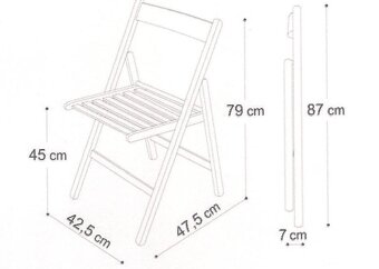 FaNTaSTicKé Certifikované Drevené Skladacie Bukové Stoličky - 2