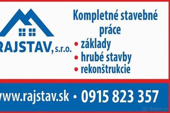 Murár, pomocné práce na stavbe v Rajci a okolí - 2