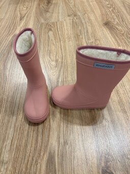 Dievčenské zimné termo čižmičky Enfant - 2