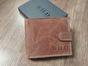 Pánska hnedá kožená peňaženka - 2