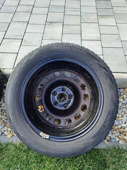 6,5x16 5x112 ET50 plechové disky 205/55 R16 zimné - 2