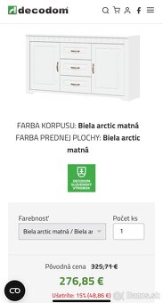 Na predaj kvalitná masívna komoda Tirol z decodomu - 2