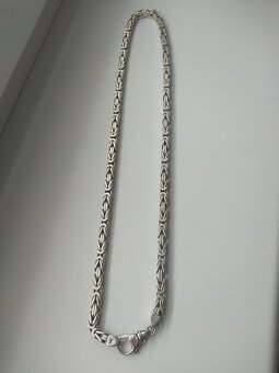 Strieborná reťaz kráľovský vzor 92g - 2