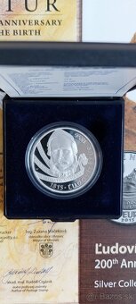 10 Euro 2015 Ľudovít Štúr proof +Pamätný list - 2