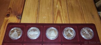 americké strieborné mince v prevedení proof - 2
