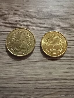 20 a 50 centové euro mince - 2