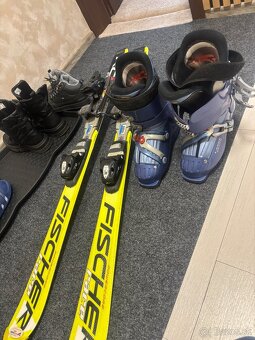Lyže 120 + lyžiarky - 2