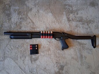 Brokovnica M870 - ABS, krátká, sklopná pažba - 2