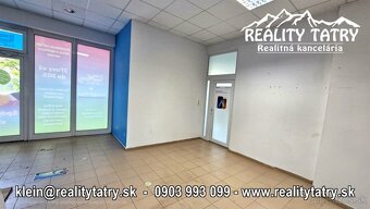 Lukratívne obchodné priestory s výkladmi 35 m2 v Poprade - 2