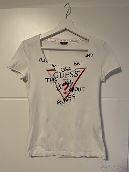 Dámske tričko Guess – biele s logom - 2