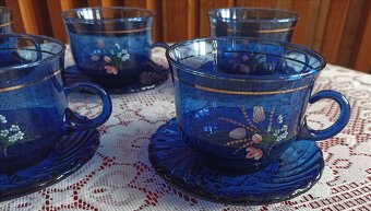 Modrá kávová súprava - 2