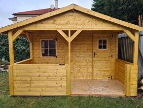 Záhradná drevené chatka 3.5x5m DOPRAVA ZDARMA - 2