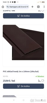 PVC obklad hnedý - 2