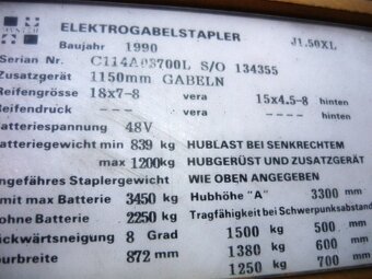 elektrický vzv Hyster 1,5 XJ - 2