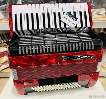 Nový akordeón BELTUNICA VIVALDI 80 basový- krásny zvuk, ľahu - 2