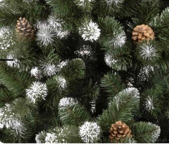 UMELÝ VIANOČNÝ STROMČEK BOROVICA ALICA DIAMANTOVÁ 180cm - 2