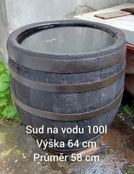 Prodám dřevěné sudy a kádě 100l - 1700l - 2