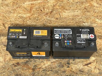 Autobatérie Halfords 75Ah + Varta 68Ah - 2