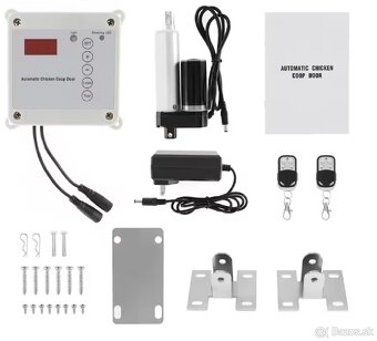 Zariadenie na automatické dvierka pre kurníky - 2
