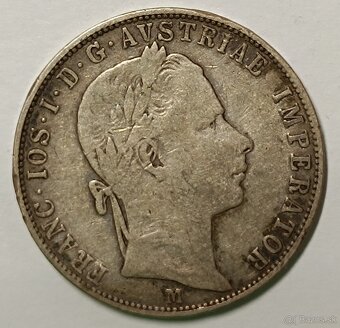 1 FL florin/zlatnik 1858 M - vzacnejsi variant - 2