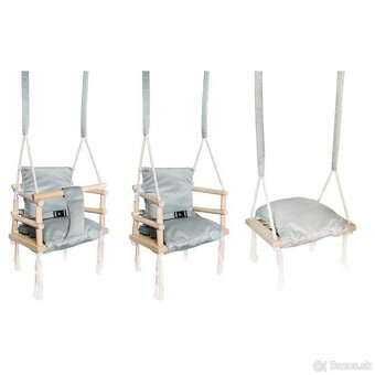 INTERIÉROVÁ HOJDAČKA ,ŠEDÁ - 2