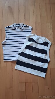 Pruhovane crop topy - 2
